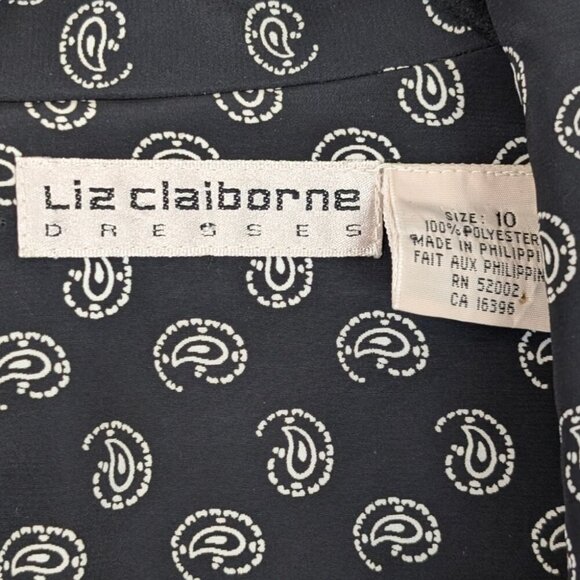 V. Liz Claiborne Long Pattern Top - Picture 7 of 7